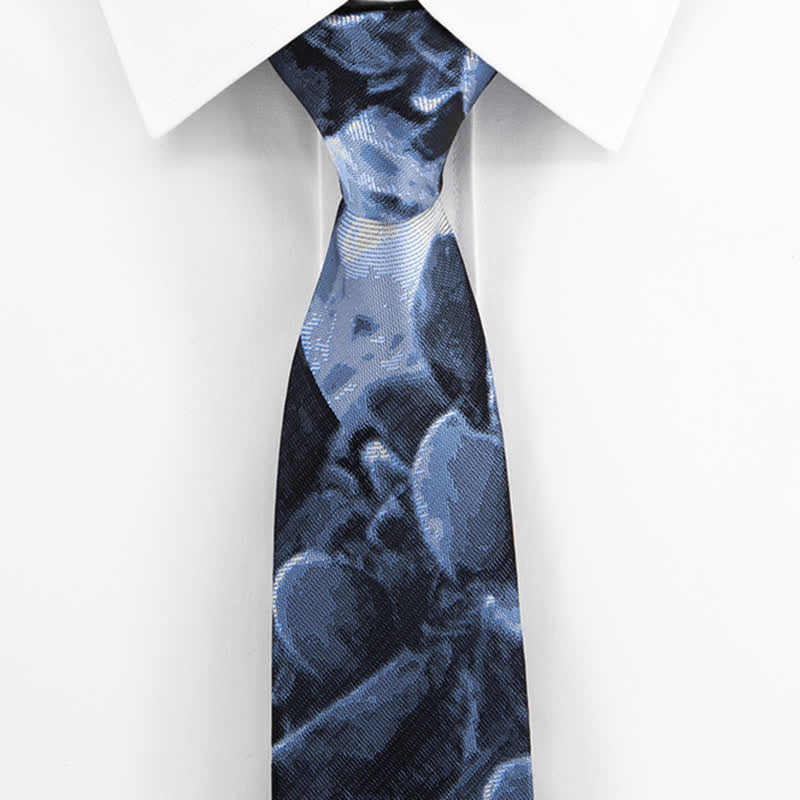 Cravate abstraite bleu foncé Dreamworld pour homme