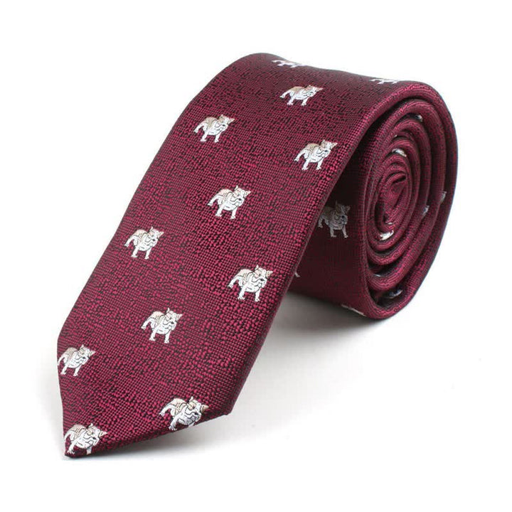 Cravate pour homme à motifs de dessins animés mignons 