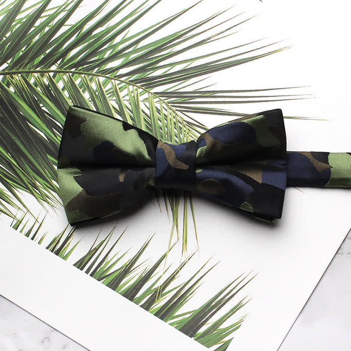 Nœud papillon pour homme à motif camouflage sauvage