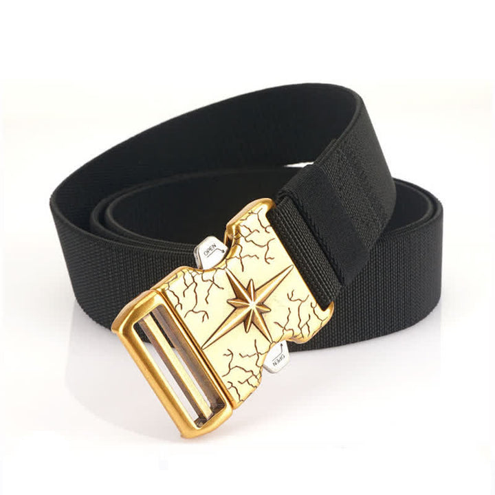 Ceinture tactique en toile élastique à dégagement rapide pour homme
