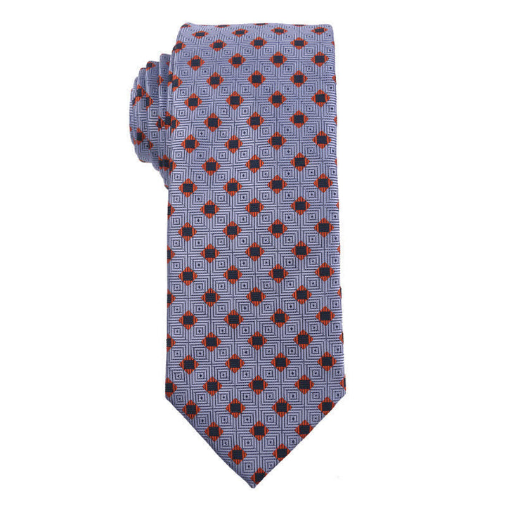Cravate à rayures Paisley pour homme de la série Blue 
