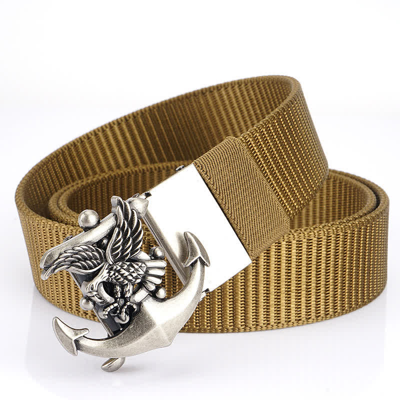 Ceinture en nylon avec ancre d'aigle pour homme