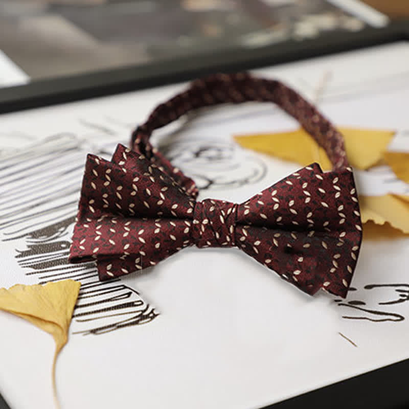 Nœud papillon Gentleman pour homme de la série Burgundy