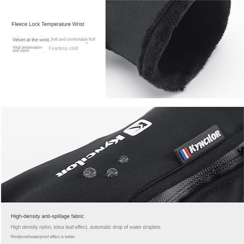 Gants tactiques à fermeture éclair et imperméables pour cyclisme en plein air
