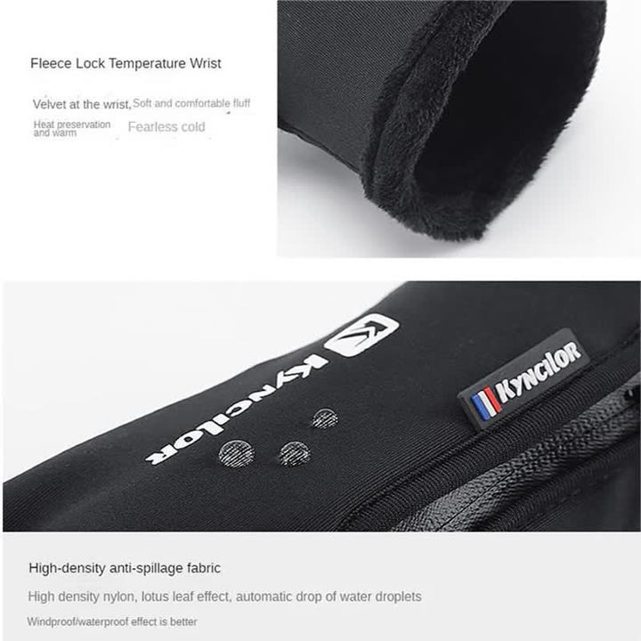 Gants tactiques à fermeture éclair et imperméables pour cyclisme en plein air