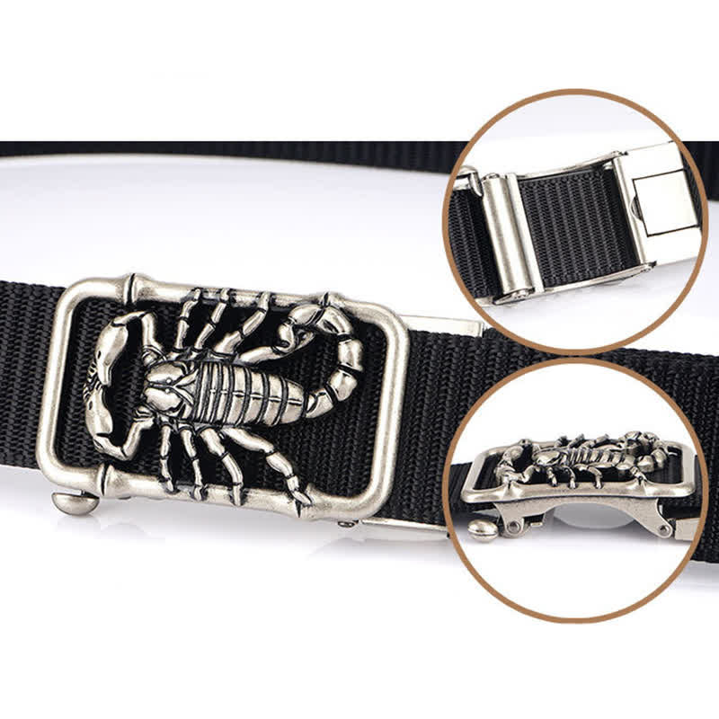 Ceinture simple en nylon pour homme King Scorpion