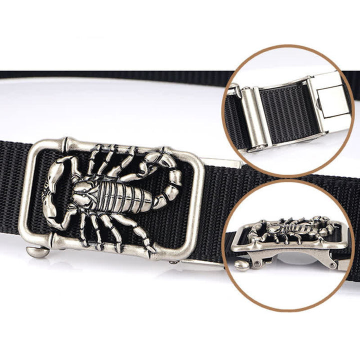 Ceinture simple en nylon pour homme King Scorpion