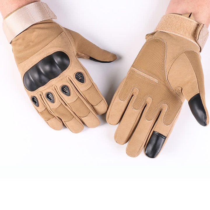 Gants tactiques épais doublés de polaire pour moto