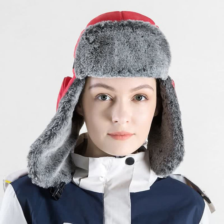 Ensemble de chapeau de trappeur en fausse fourrure avec casquette d'aviateur unisexe pour l'extérieur