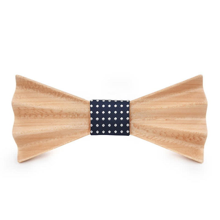 Nœud papillon en bois plié 3D stéréo Burlywood pour homme