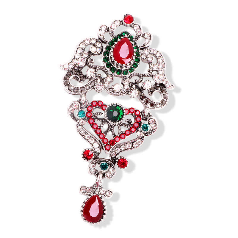 Broche de banquet classique en forme de goutte d'eau pour femme