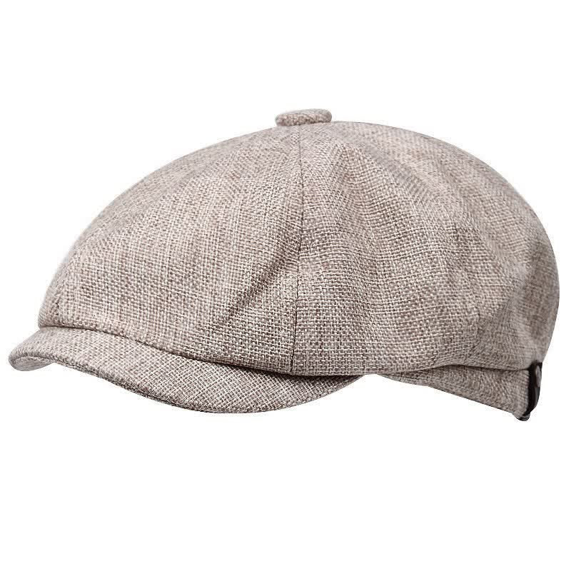 Casquette béret octogonale simple et cool pour vendeur de journaux - Kaki - M (22"-22 7/8") - image 3