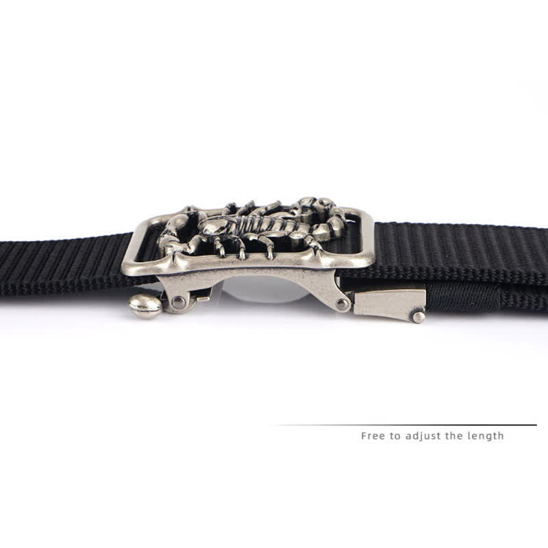 Ceinture simple en nylon pour homme King Scorpion