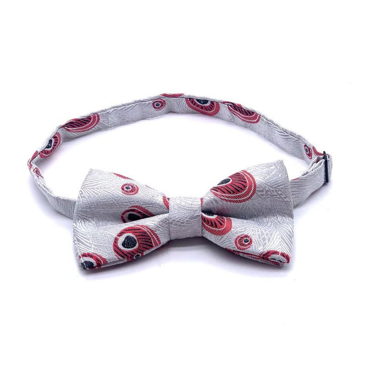 Nœud papillon à motif de plumes de paon pour homme