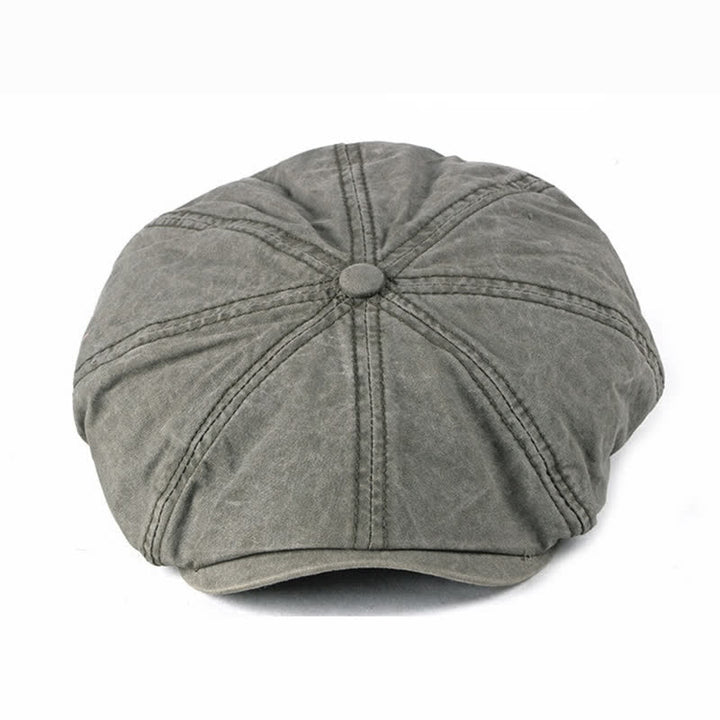 Casquette béret décontractée en coton vieilli délavé