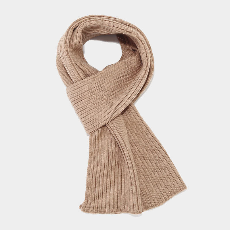 Ensemble de 3 pièces unisexe classique polyvalent avec bonnet, écharpe et gants