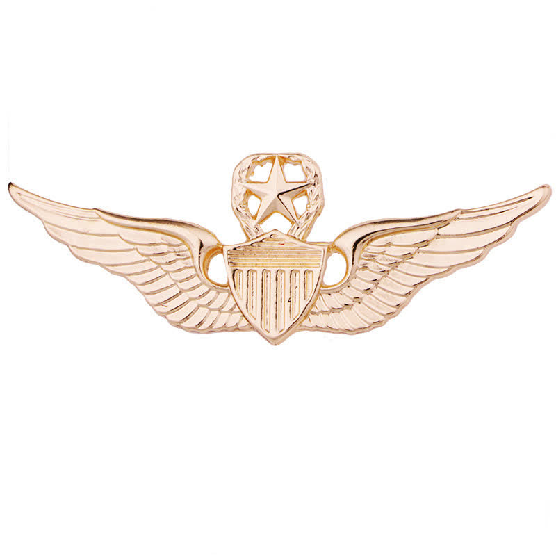 Broche d'insigne d'aile de pilote pour homme