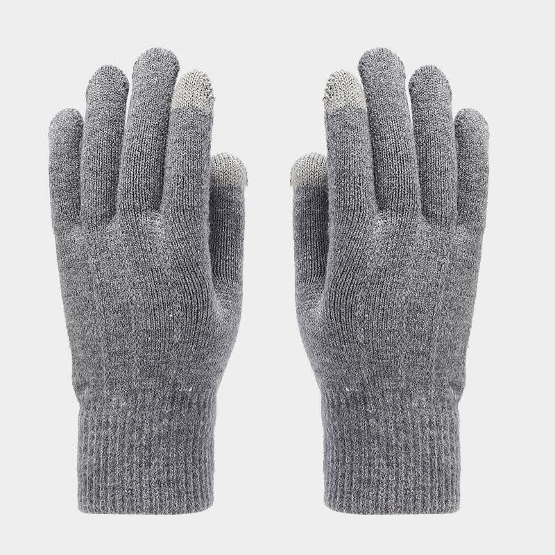 Ensemble de 3 pièces unisexe classique polyvalent avec bonnet, écharpe et gants
