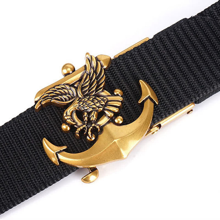 Ceinture en nylon avec ancre d'aigle pour homme
