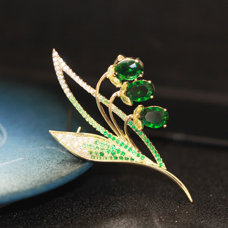 Broche muguet campanule pour femme