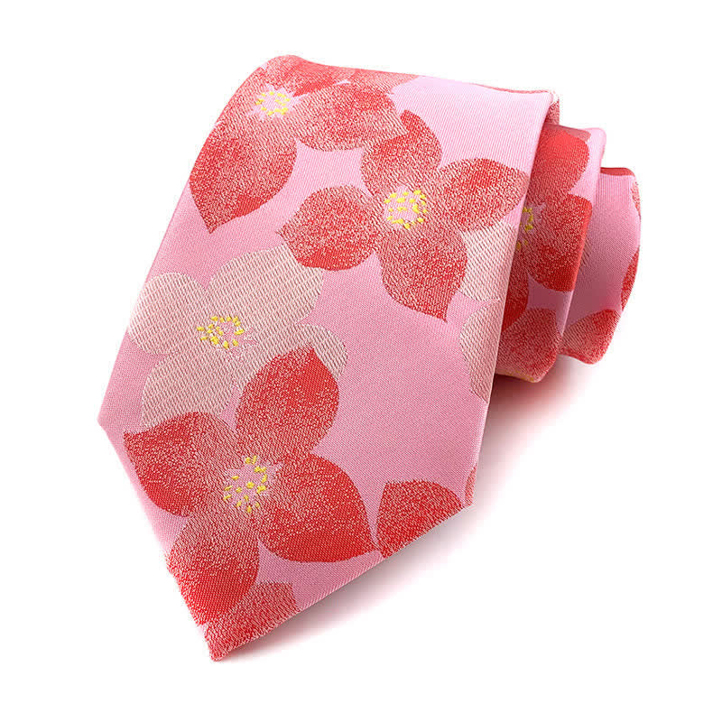 Cravate élégante à grandes fleurs pour homme