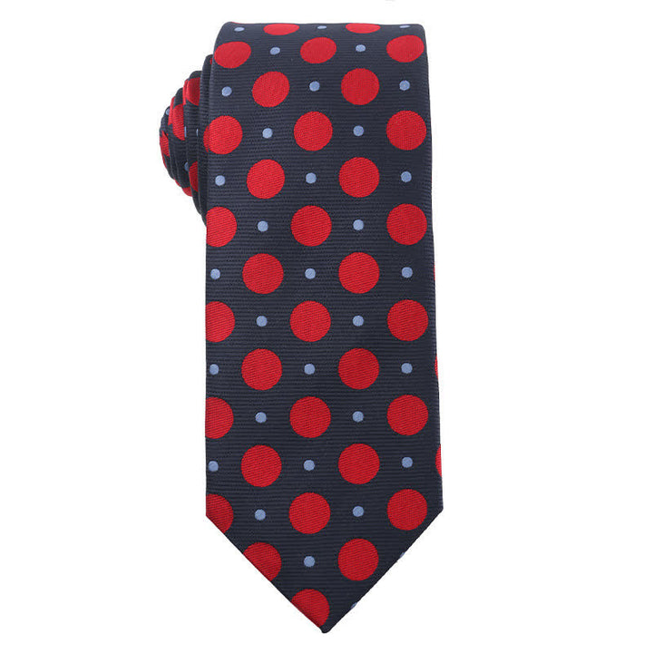 Cravate rayée pour homme de la série énergétique rouge et noire 