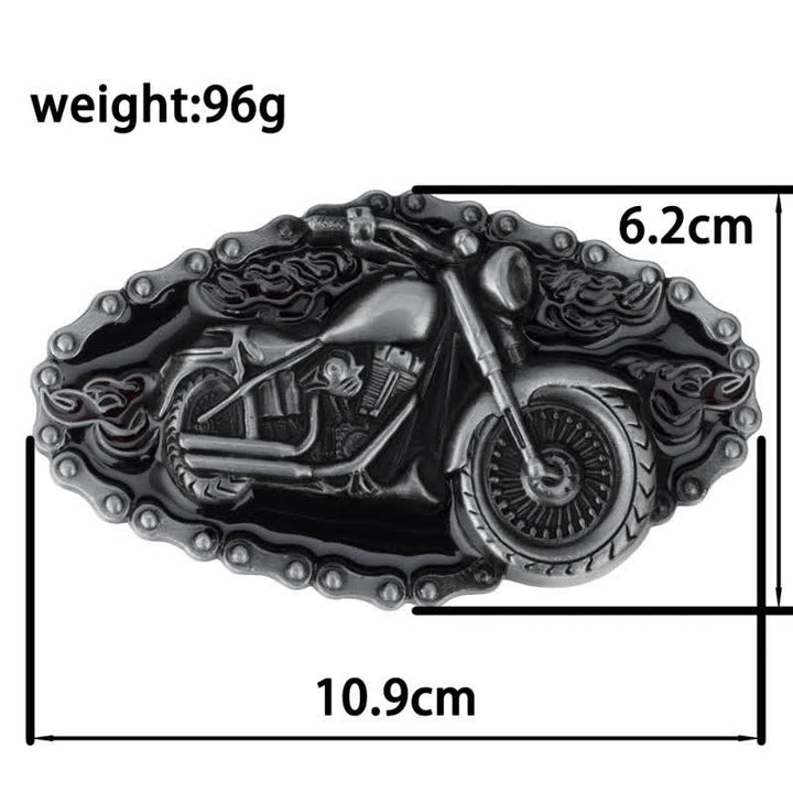 Ceinture en cuir style motard punk rock pour homme