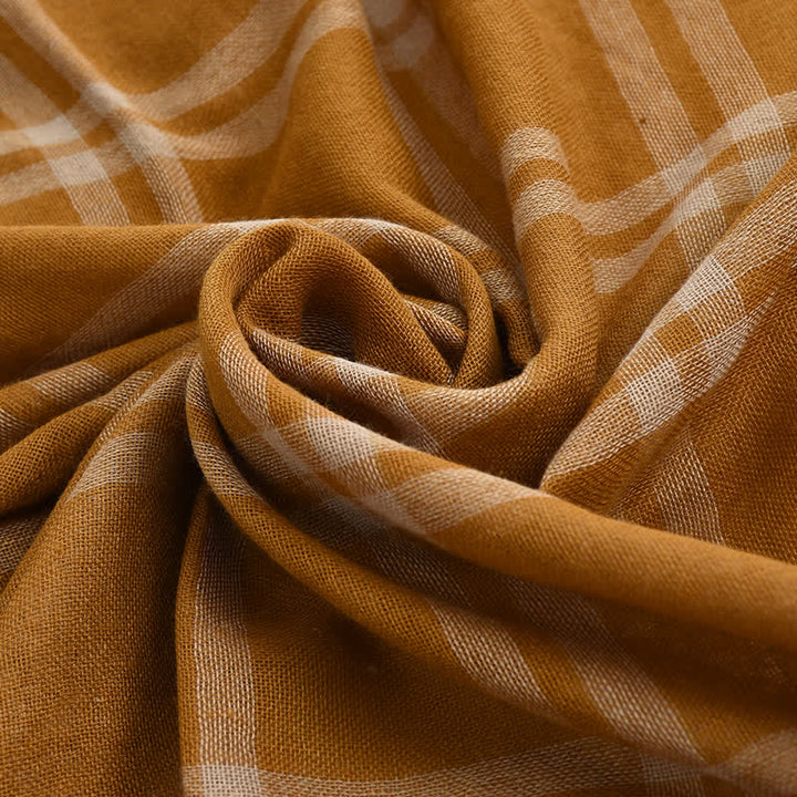 Écharpe à carreaux décontractée de style britannique pour hommes - image 12