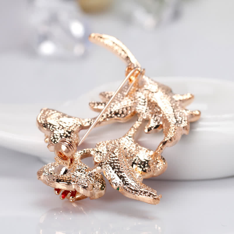Broche unisexe en forme de bouquet de coquelicots