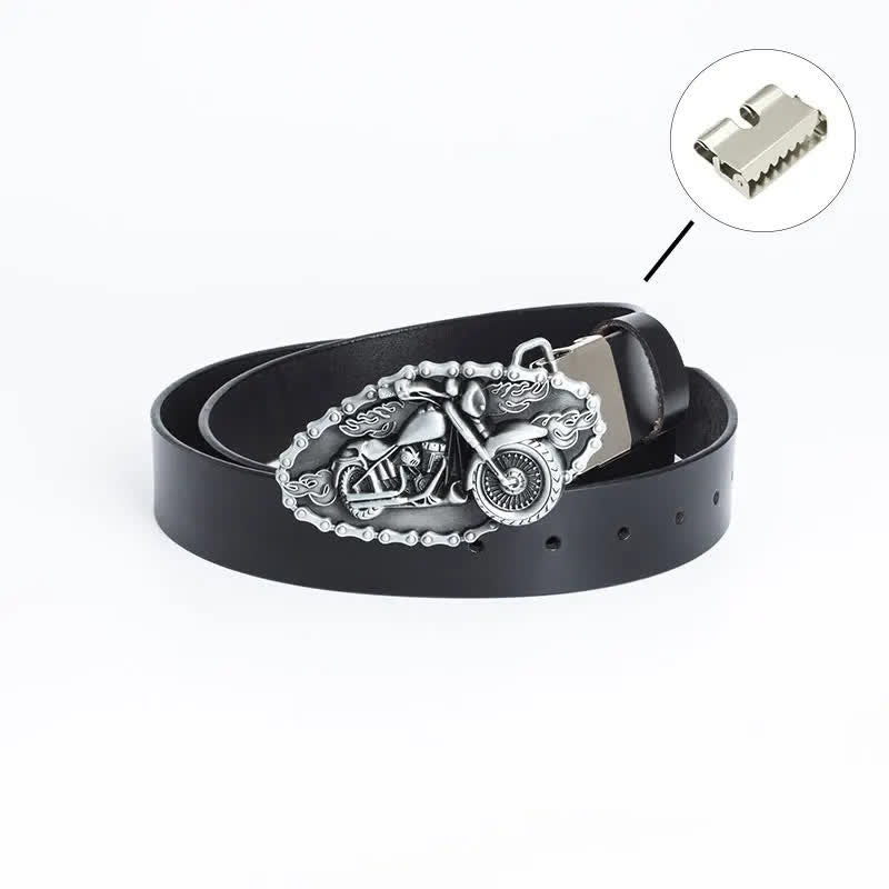 Ceinture en cuir pour moto Punk Locomotive pour homme
