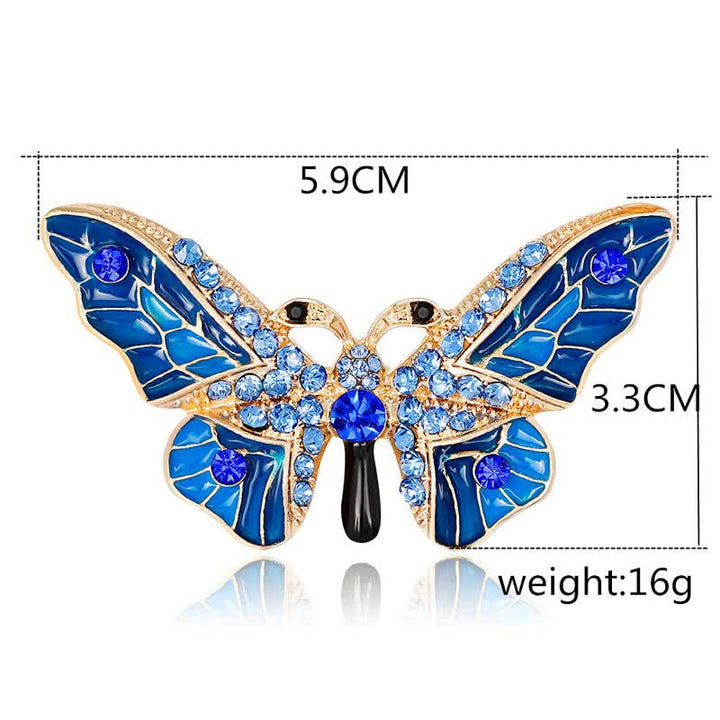 Broche papillon de conte de fées élégante pour femme