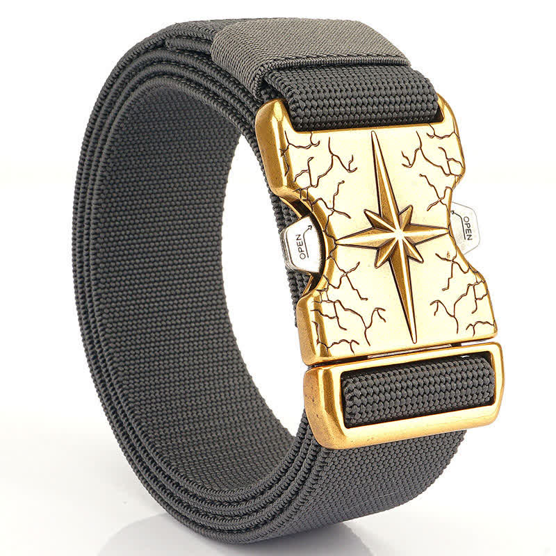 Ceinture tactique en toile élastique à dégagement rapide pour homme