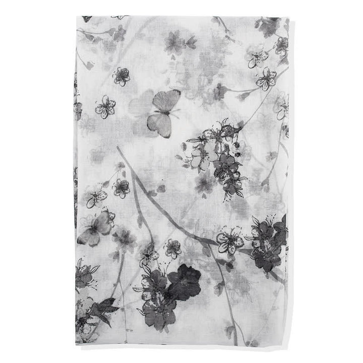 Écharpe longue enveloppante à imprimé floral vibrant et élégant pour femme