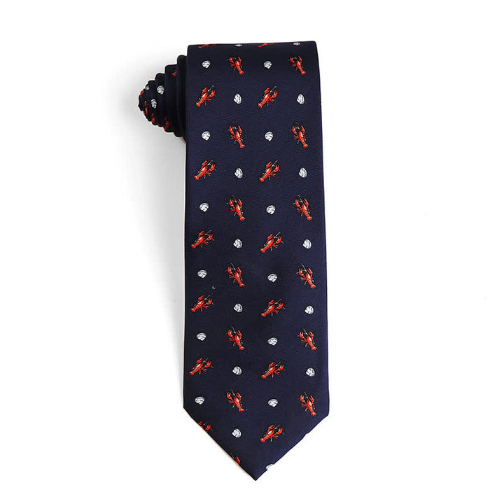 Cravate en soie pure pour homme avec motifs d'animaux dansants
