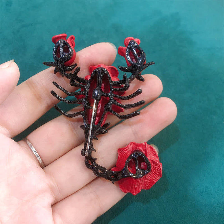 Broche Scorpion Rose Personnalité Homme