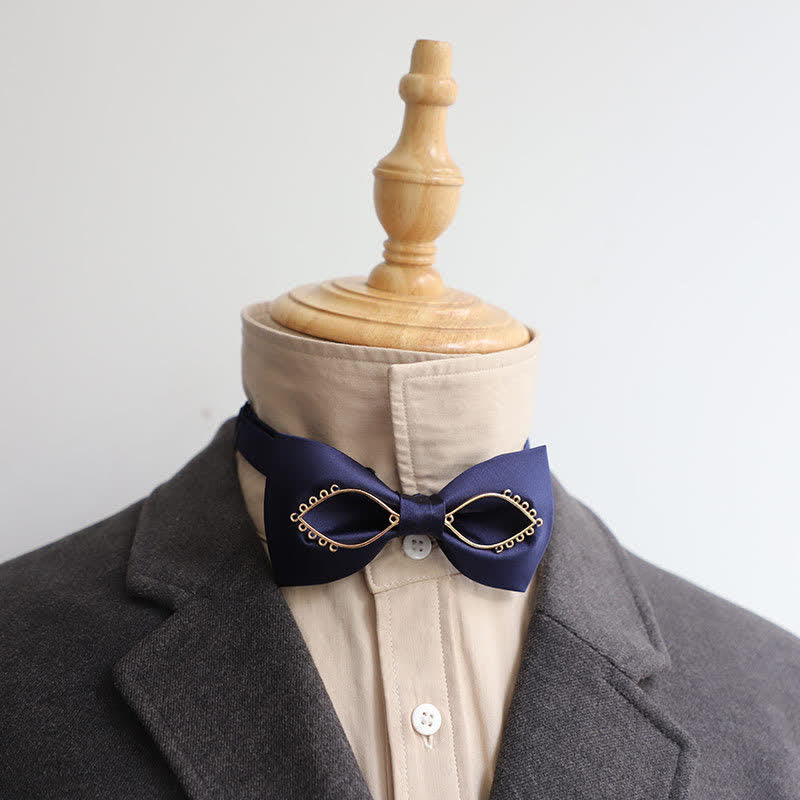 Nœud papillon pour homme avec yeux dorés et audacieux