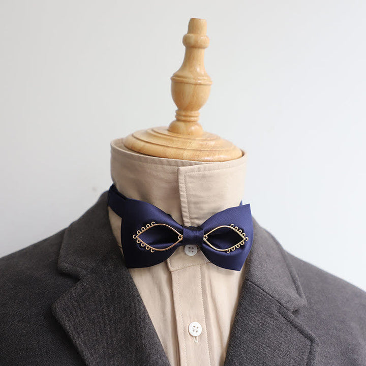 Nœud papillon pour homme avec yeux dorés et audacieux