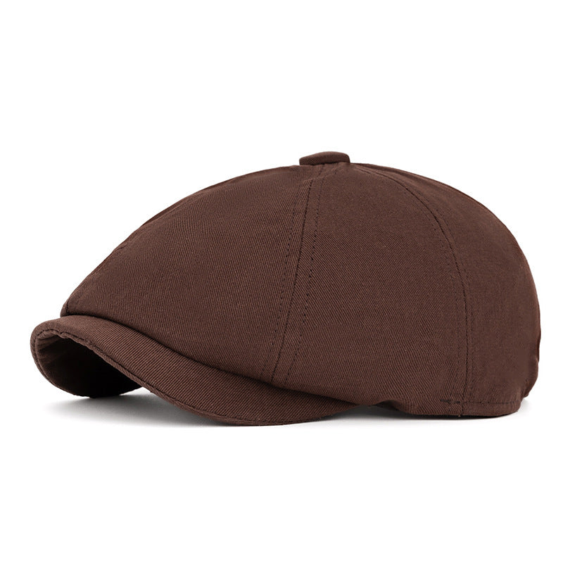 Béret octogonal rétro britannique printemps-été - Café - Réglable (22 1/2"-24") - image 15