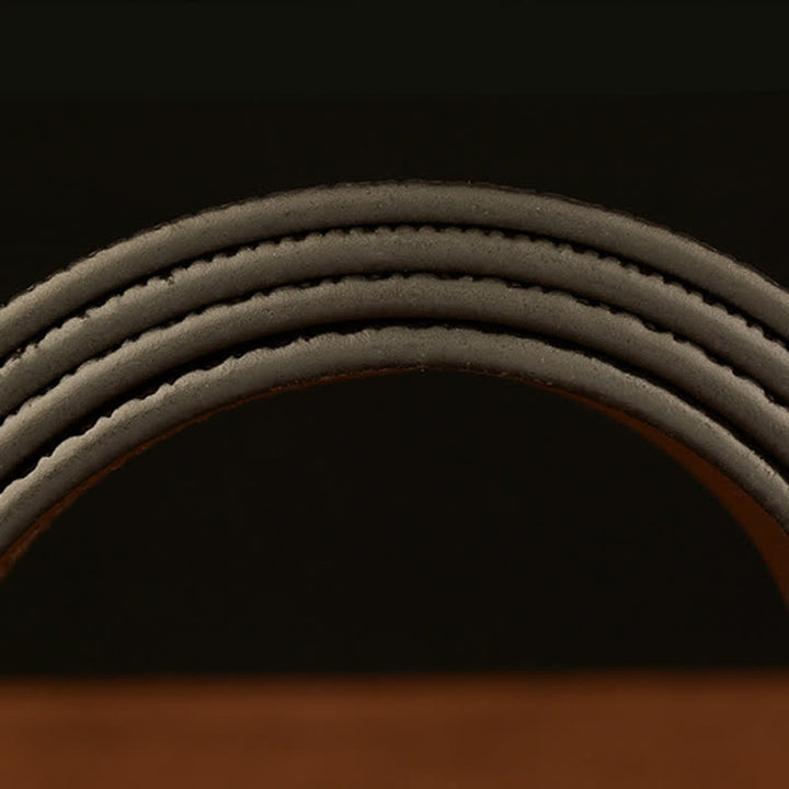 Ceinture en cuir véritable avec boucle aigle pour homme