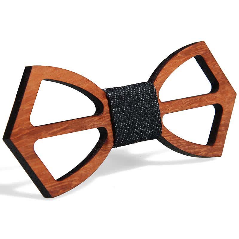 Nœud papillon en bois amusant et créatif pour homme