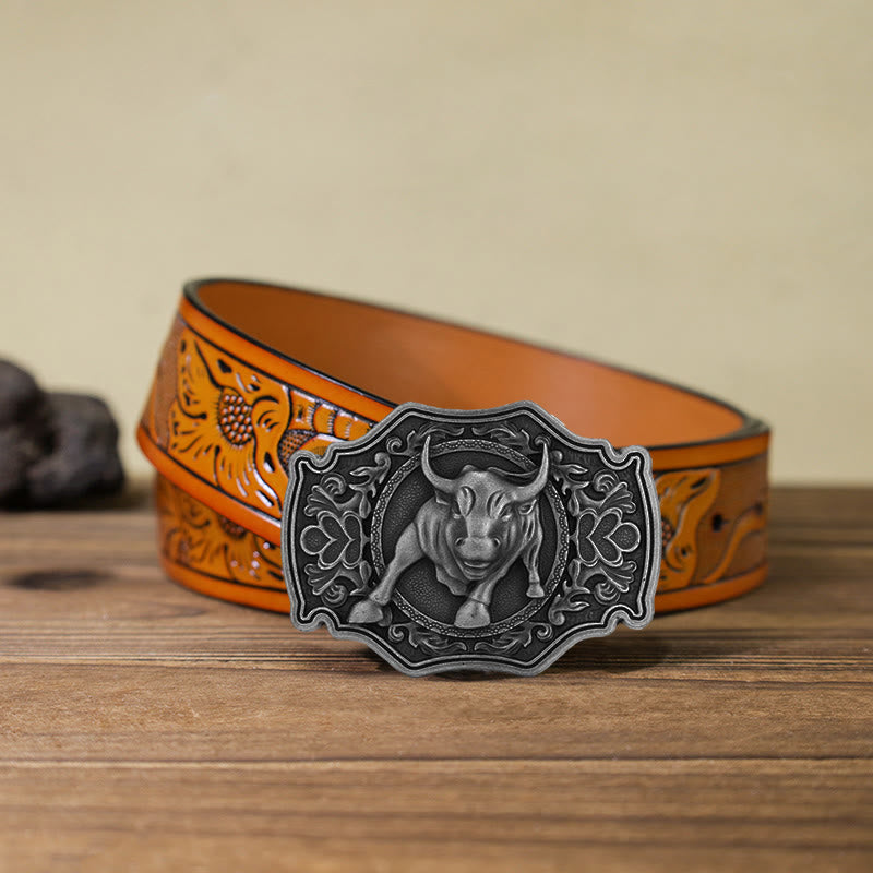 Ceinture en cuir à boucle Matador DIY pour homme