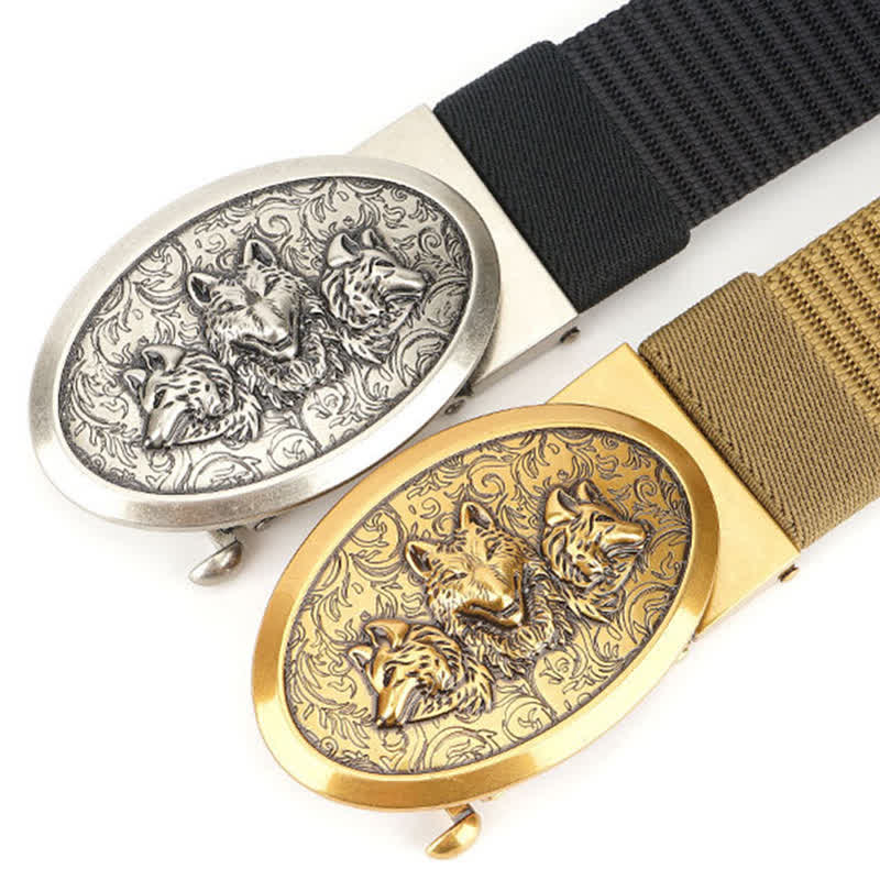 Ceinture en nylon simple pour hommes Hungry Wolves