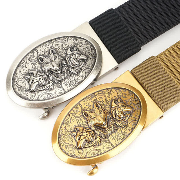 Ceinture en nylon simple pour hommes Hungry Wolves