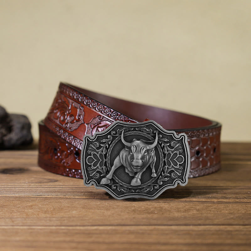 Ceinture en cuir à boucle Matador DIY pour homme