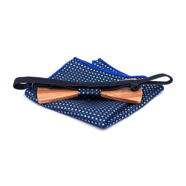 Lot de 3 nœuds papillon fantaisie en bois pour homme en forme d'élan de Noël