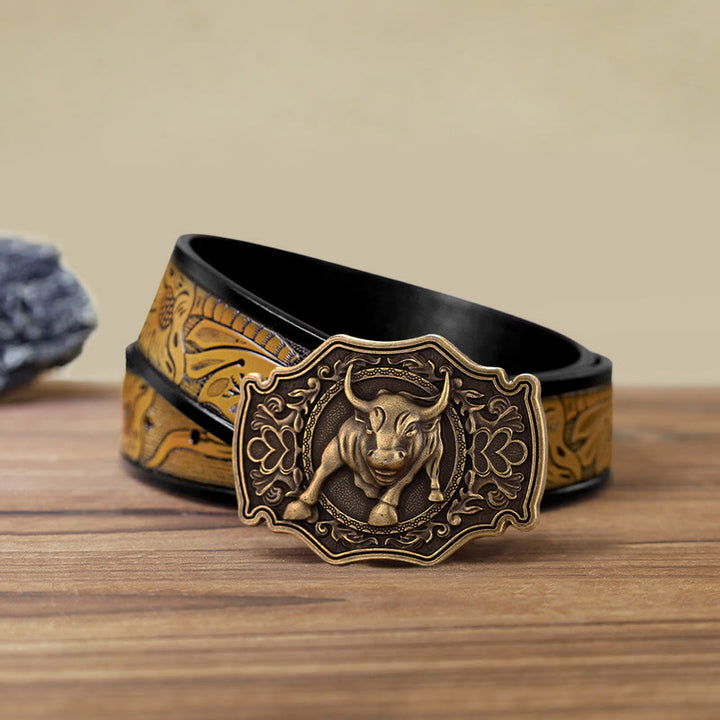 Ceinture en cuir à boucle Matador DIY pour homme