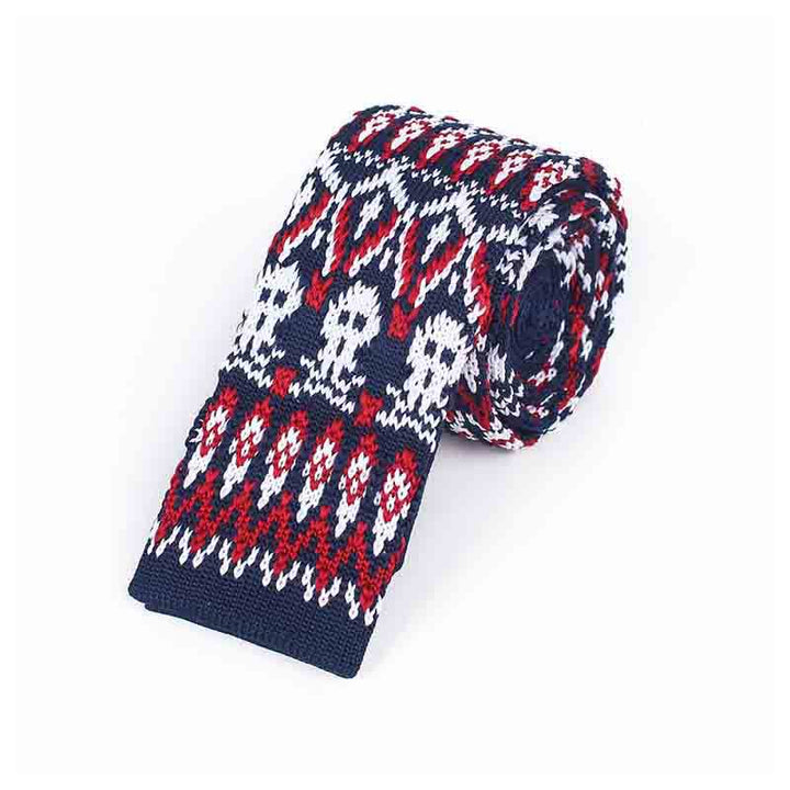 Cravate fine en tricot exotique pour homme