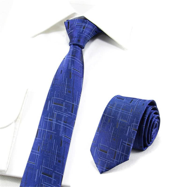 Cravate fine et moderne pour homme, ligne éblouissante