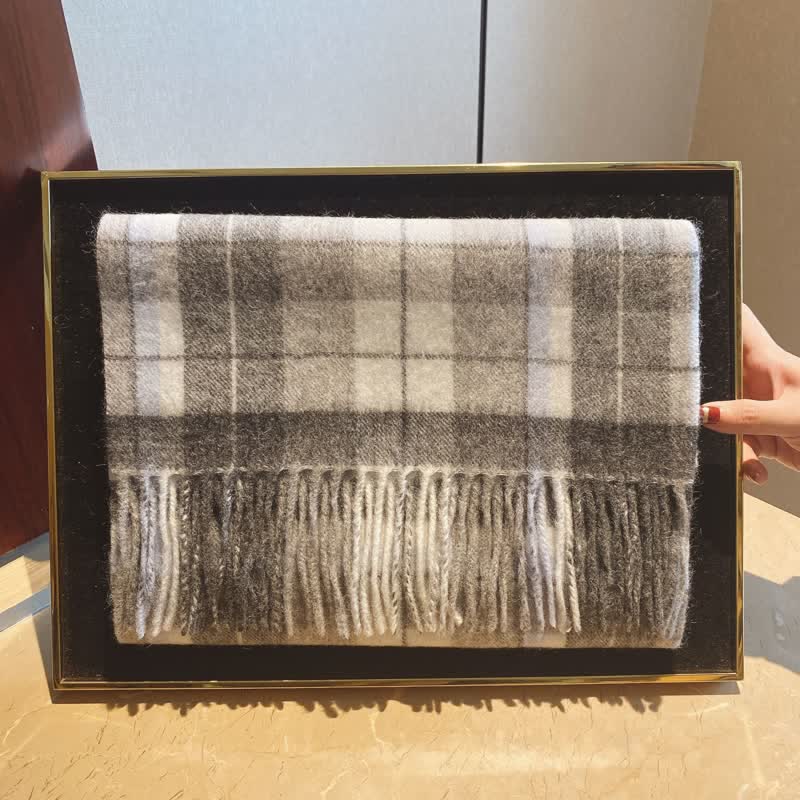 Écharpe unisexe Lamb Edinburgh à carreaux, grande et chaude - #15 - image 31