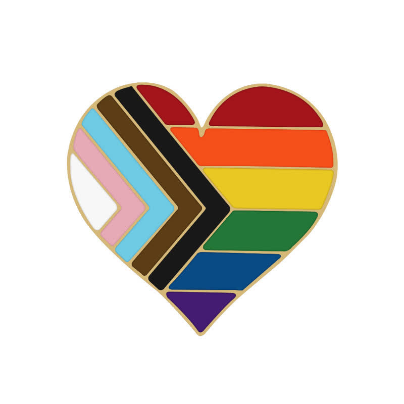 Lot de 3 broches avec drapeau arc-en-ciel « Montrez votre fierté »